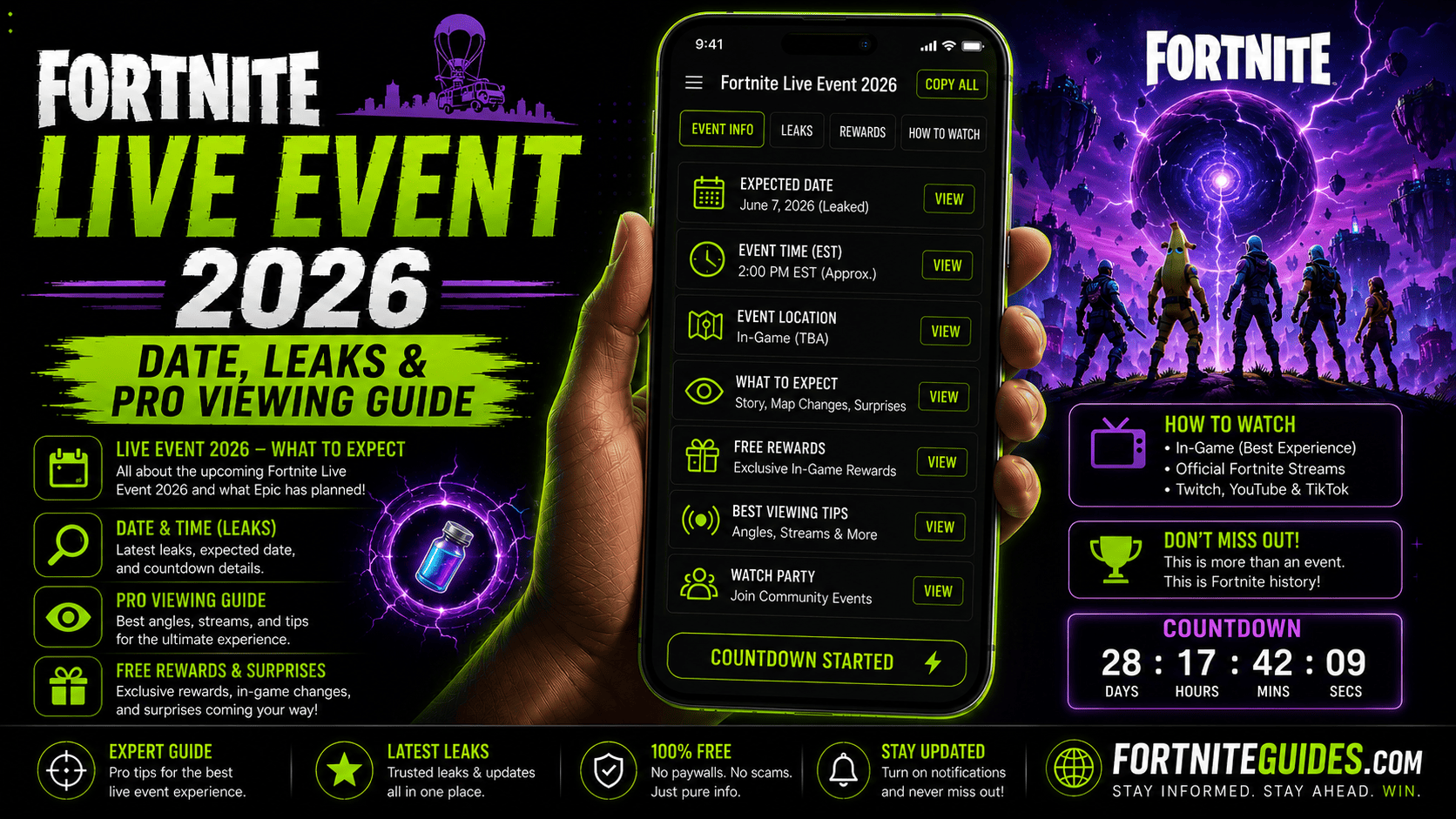 Fortnite Live Event 2026 Date Leaks & Pro Viewing Guide
