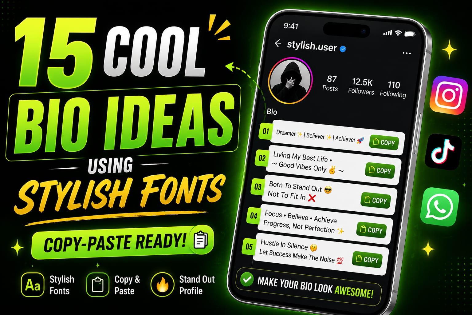 15 Cool Bio Ideas